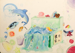 「夏のリアルとイラスト」江守 響子