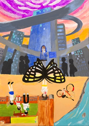 「A timeless butterfly」山田 芽依