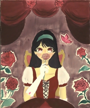 「薔薇と少女」加藤 莉央